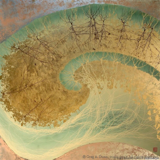 Illustration for article titled Striking paintings combine Japanese watercolor with the structures of the brain